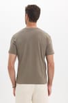 Unisex Regular Fit Rahat Kesim %100 Pamuk Bisiklet Yaka Taş Tişört