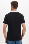 Erkek Slim Fit Dar Kesim %100 Pamuk Siyah Polo Yaka Tişört