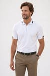SLIM FIT T-SHIRT PIQUE ZIPPER COLLAR DIDA  TİŞÖRT