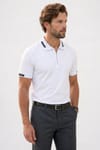 SLIM FIT T-SHIRT PIQUE ZIPPER COLLAR DIDA  TİŞÖRT