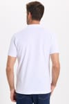 Erkek Slim Fit Dar Kesim Premium Seri %100 Pamuk Yumuşak Dokulu Merserize Beyaz Polo Yaka Tişört 