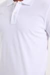 Erkek Slim Fit Dar Kesim Premium Seri %100 Pamuk Yumuşak Dokulu Merserize Beyaz Polo Yaka Tişört 