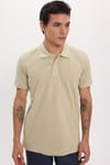 Erkek Slim Fit Dar Kesim Premium Seri %100 Pamuk Yumuşak Dokulu Merserize Gri Polo Yaka Tişört 