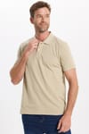 Erkek Slim Fit Dar Kesim Premium Seri %100 Pamuk Yumuşak Dokulu Merserize Gri Polo Yaka Tişört 