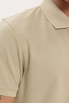 Erkek Slim Fit Dar Kesim Premium Seri %100 Pamuk Yumuşak Dokulu Merserize Gri Polo Yaka Tişört 