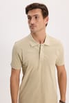 Erkek Slim Fit Dar Kesim Premium Seri %100 Pamuk Yumuşak Dokulu Merserize Gri Polo Yaka Tişört 