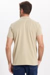 Erkek Slim Fit Dar Kesim Premium Seri %100 Pamuk Yumuşak Dokulu Merserize Gri Polo Yaka Tişört 