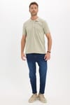 Erkek Slim Fit Dar Kesim Premium Seri %100 Pamuk Yumuşak Dokulu Merserize Krem Polo Yaka Tişört 