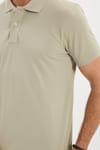 Erkek Slim Fit Dar Kesim Premium Seri %100 Pamuk Yumuşak Dokulu Merserize Krem Polo Yaka Tişört 