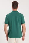 Erkek Slim Fit Dar Kesim Premium Seri %100 Pamuk Yumuşak Dokulu Merserize Yeşil Polo Yaka Tişört 