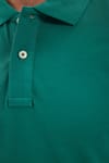 Erkek Slim Fit Dar Kesim Premium Seri %100 Pamuk Yumuşak Dokulu Merserize Yeşil Polo Yaka Tişört 