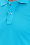 Erkek Slim Fit Dar Kesim Premium Seri %100 Pamuk Yumuşak Dokulu Merserize Mavi Polo Yaka Tişört 