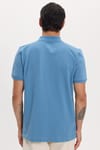 Erkek Slim Fit Dar Kesim Premium Seri %100 Pamuk Yumuşak Dokulu Merserize Mavi Polo Yaka Tişört 