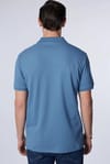 Erkek Slim Fit Dar Kesim Premium Seri %100 Pamuk Yumuşak Dokulu Merserize İndigo Polo Yaka Tişört 