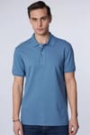 Erkek Slim Fit Dar Kesim Premium Seri %100 Pamuk Yumuşak Dokulu Merserize İndigo Polo Yaka Tişört 