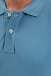 Erkek Slim Fit Dar Kesim Premium Seri %100 Pamuk Yumuşak Dokulu Merserize İndigo Polo Yaka Tişört 