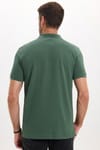 Erkek Slim Fit Dar Kesim Premium Seri %100 Pamuk Yumuşak Dokulu Merserize Yeşil Polo Yaka Tişört 