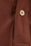 Erkek Slim Fit Dar Kesim Premium Seri %100 Pamuk Yumuşak Dokulu Merserize Kahverengi Polo Yaka Tişört 
