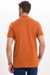Erkek Slim Fit Dar Kesim Premium Seri %100 Pamuk Yumuşak Dokulu Merserize Kahverengi Polo Yaka Tişört 