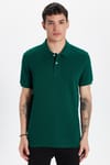 Erkek Slim Fit Dar Kesim Premium Seri %100 Pamuk Yumuşak Dokulu Merserize Haki Polo Yaka Tişört 
