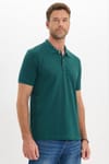 Erkek Slim Fit Dar Kesim Premium Seri %100 Pamuk Yumuşak Dokulu Merserize Haki Polo Yaka Tişört 