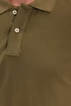 Erkek Slim Fit Dar Kesim Premium Seri %100 Pamuk Yumuşak Dokulu Merserize Haki Polo Yaka Tişört 