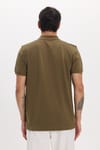 Erkek Slim Fit Dar Kesim Premium Seri %100 Pamuk Yumuşak Dokulu Merserize Haki Polo Yaka Tişört 