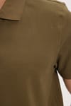 Erkek Slim Fit Dar Kesim Premium Seri %100 Pamuk Yumuşak Dokulu Merserize Haki Polo Yaka Tişört 