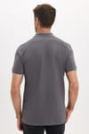Erkek Slim Fit Dar Kesim Premium Seri %100 Pamuk Yumuşak Dokulu Merserize Gri Polo Yaka Tişört 