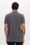Erkek Slim Fit Dar Kesim Premium Seri %100 Pamuk Yumuşak Dokulu Merserize Gri Polo Yaka Tişört 