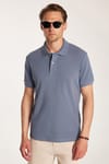 Erkek Slim Fit Dar Kesim Premium Seri %100 Pamuk Yumuşak Dokulu Merserize Lacivert Polo Yaka Tişört 
