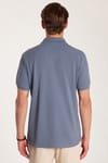 Erkek Slim Fit Dar Kesim Premium Seri %100 Pamuk Yumuşak Dokulu Merserize Lacivert Polo Yaka Tişört 
