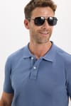 Erkek Slim Fit Dar Kesim Premium Seri %100 Pamuk Yumuşak Dokulu Merserize Lacivert Polo Yaka Tişört 