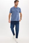 Erkek Slim Fit Dar Kesim Premium Seri %100 Pamuk Yumuşak Dokulu Merserize Lacivert Polo Yaka Tişört 