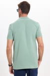 Erkek Slim Fit Dar Kesim Premium Seri %100 Pamuk Yumuşak Dokulu Merserize Yeşil Polo Yaka Tişört 