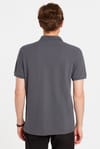 Erkek Slim Fit Dar Kesim Premium Seri %100 Pamuk Yumuşak Dokulu Merserize Gri Polo Yaka Tişört 