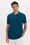 Erkek Slim Fit Dar Kesim Premium Seri %100 Pamuk Yumuşak Dokulu Merserize Petrol Polo Yaka Tişört 