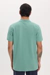 Erkek Slim Fit Dar Kesim Premium Seri %100 Pamuk Yumuşak Dokulu Merserize Yeşil Polo Yaka Tişört 
