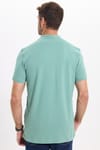 Erkek Slim Fit Dar Kesim Premium Seri %100 Pamuk Yumuşak Dokulu Merserize Yeşil Polo Yaka Tişört 