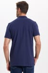 Erkek Slim Fit Dar Kesim Premium Seri %100 Pamuk Yumuşak Dokulu Merserize Lacivert Polo Yaka Tişört 