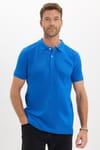 Erkek Slim Fit Dar Kesim Premium Seri %100 Pamuk Yumuşak Dokulu Merserize Lacivert Polo Yaka Tişört 