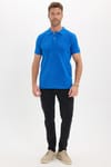 Erkek Slim Fit Dar Kesim Premium Seri %100 Pamuk Yumuşak Dokulu Merserize Lacivert Polo Yaka Tişört 