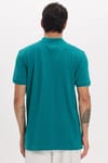 Erkek Slim Fit Dar Kesim Premium Seri %100 Pamuk Yumuşak Dokulu Merserize Yeşil Polo Yaka Tişört 