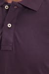Erkek Slim Fit Dar Kesim Premium Seri %100 Pamuk Yumuşak Dokulu Merserize Mor Polo Yaka Tişört 