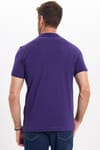 Erkek Slim Fit Dar Kesim Premium Seri %100 Pamuk Yumuşak Dokulu Merserize Mor Polo Yaka Tişört 