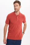 Erkek Slim Fit Dar Kesim Premium Seri %100 Pamuk Yumuşak Dokulu Merserize Bordo Polo Yaka Tişört 