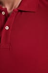 Erkek Slim Fit Dar Kesim Premium Seri %100 Pamuk Yumuşak Dokulu Merserize Bordo Polo Yaka Tişört 