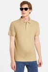 Erkek Slim Fit Dar Kesim Premium Seri %100 Pamuk Yumuşak Dokulu Merserize Bej Polo Yaka Tişört 