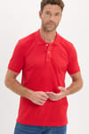 Erkek Slim Fit Dar Kesim Premium Seri %100 Pamuk Yumuşak Dokulu Merserize Kırmızı Polo Yaka Tişört 