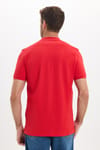 Erkek Slim Fit Dar Kesim Premium Seri %100 Pamuk Yumuşak Dokulu Merserize Kırmızı Polo Yaka Tişört 